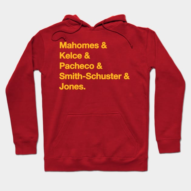 2022 Kansas City Chiefs Gold Hoodie by IdenticalExposure